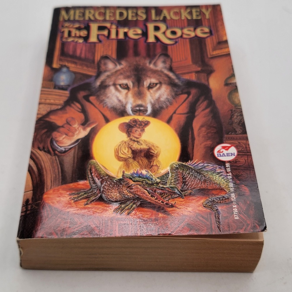 Mercedes Lackey The Fire Rose Paperback 1st Printing Elemental Masters Good
